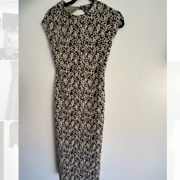 Cap sleeve long fancy Zara dress - Picture 1 of 2